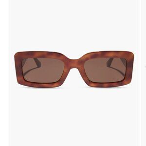 Diff Eyewear Brown Tortoise Square Sunglasses